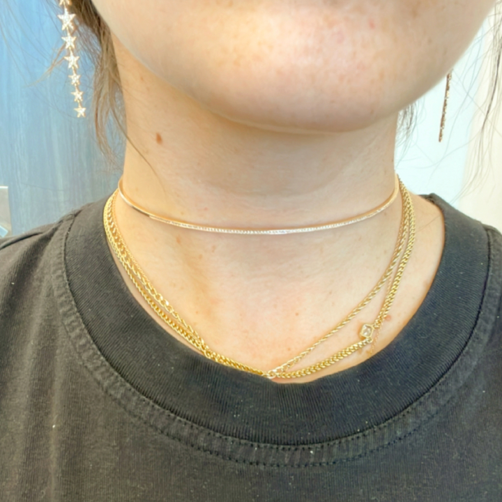 Thin 2025 diamond choker