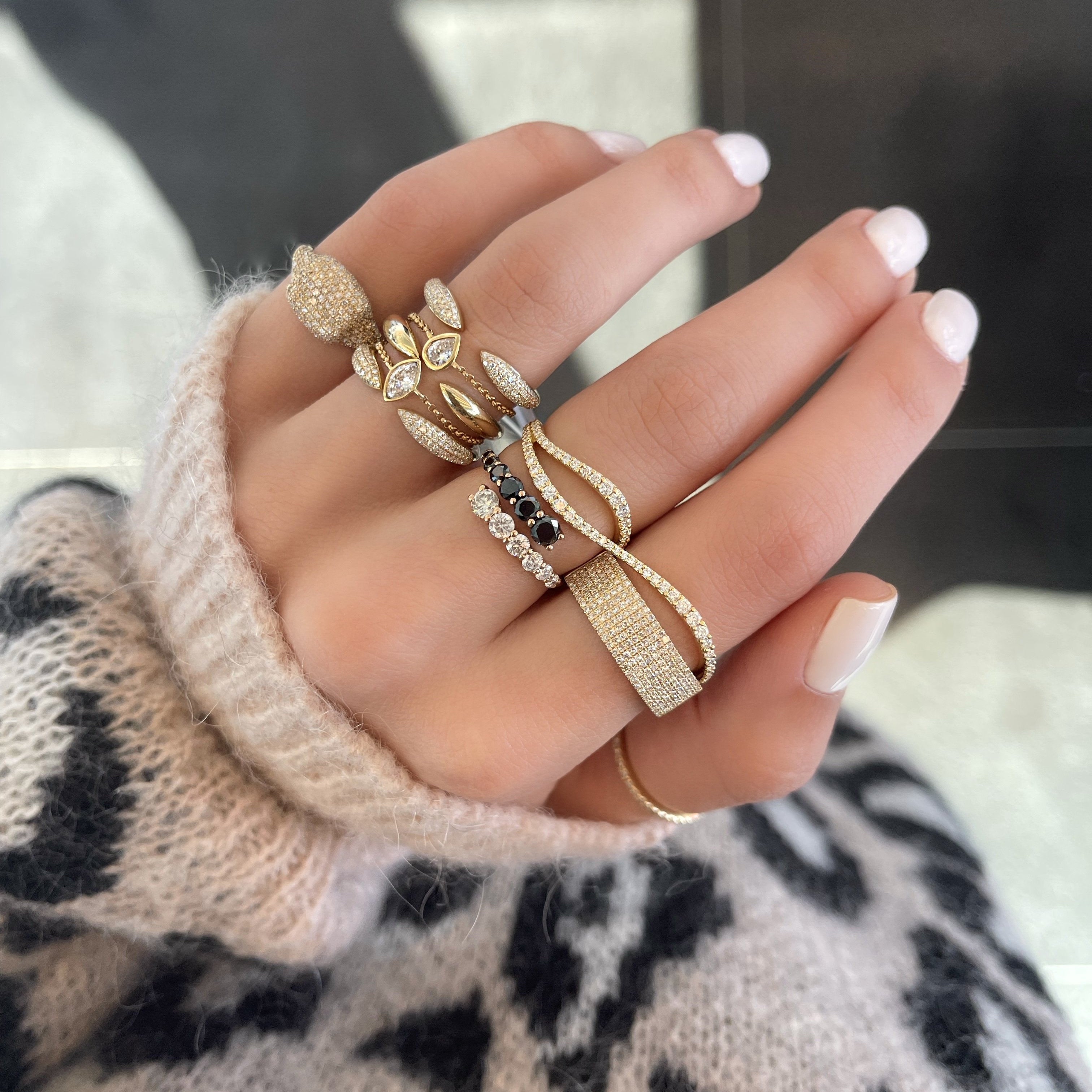 Wavy Two Finger Ring – 770FJ