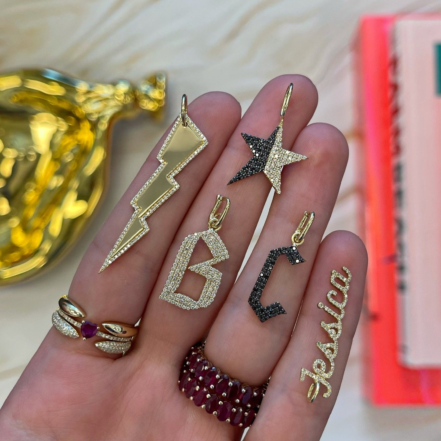 18kt yellow gold Danger Claw ring