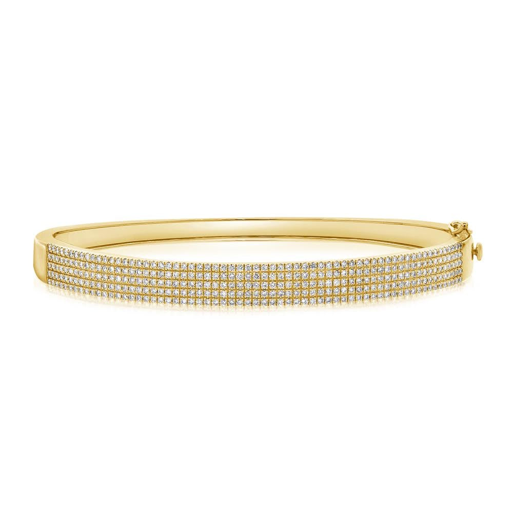 5-Row Pave Bangle