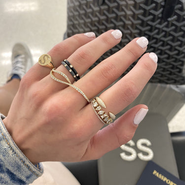 Simple Dainty Ring Stack | inxsky.com | Mixed metals jewelry style, Mixed  metal jewelry, Jewelry necklace simple