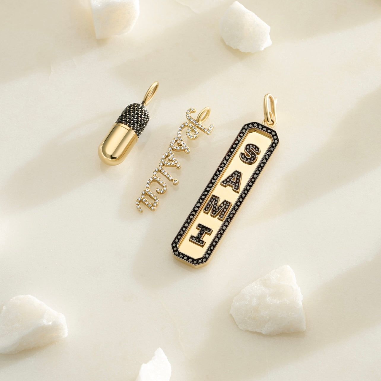 Diamond Name Charm