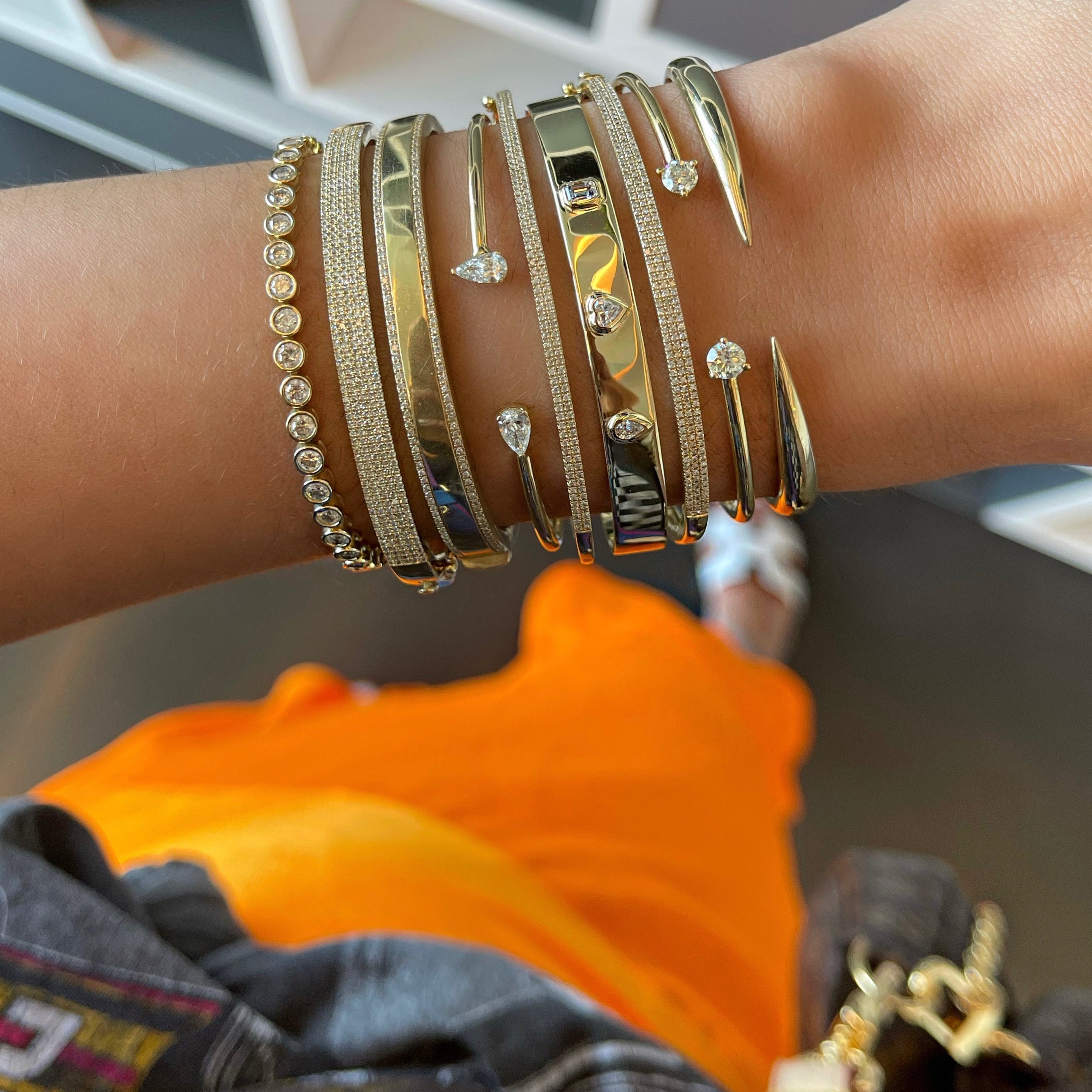 Diamond border bangle Clearance