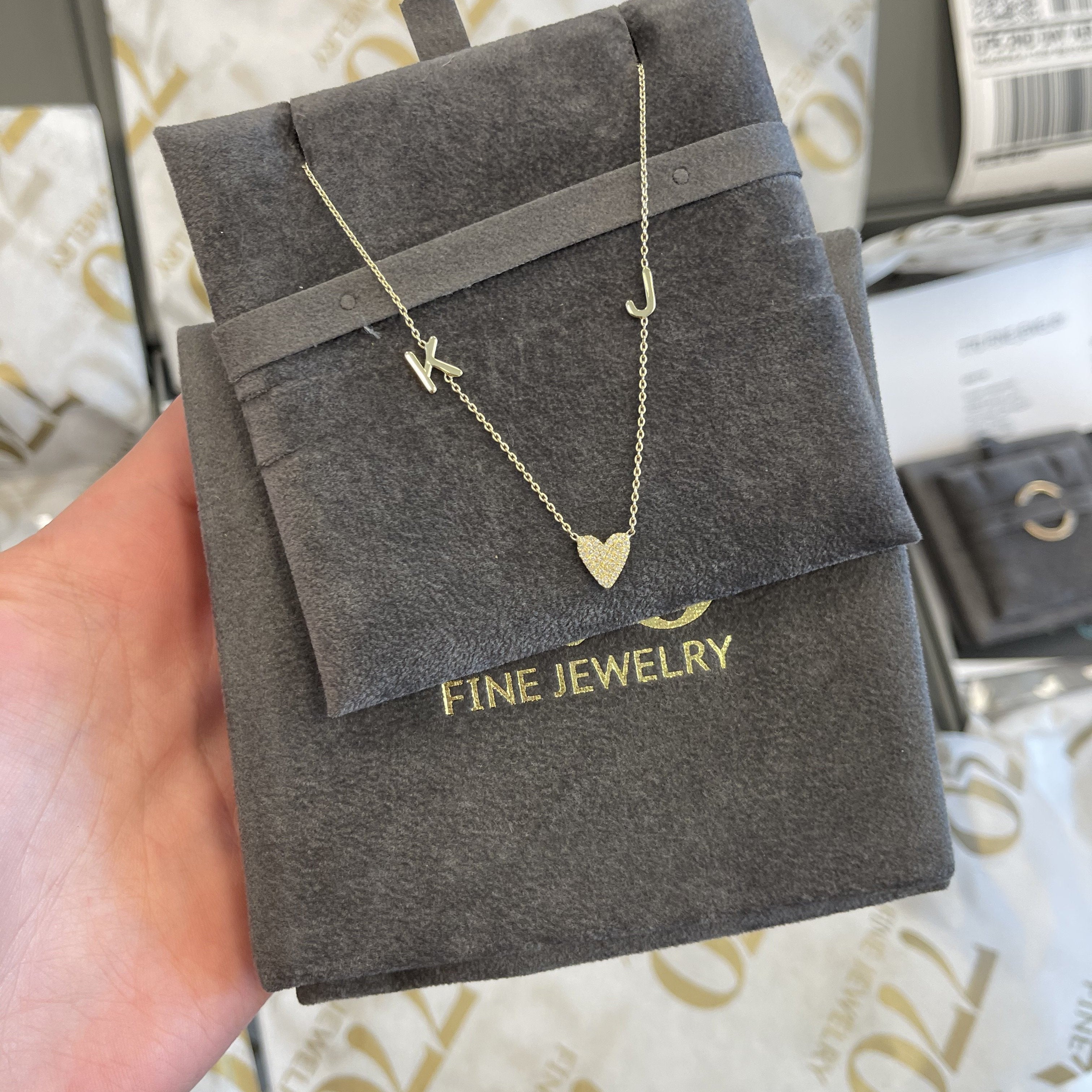 Couple necklaces with initials sales