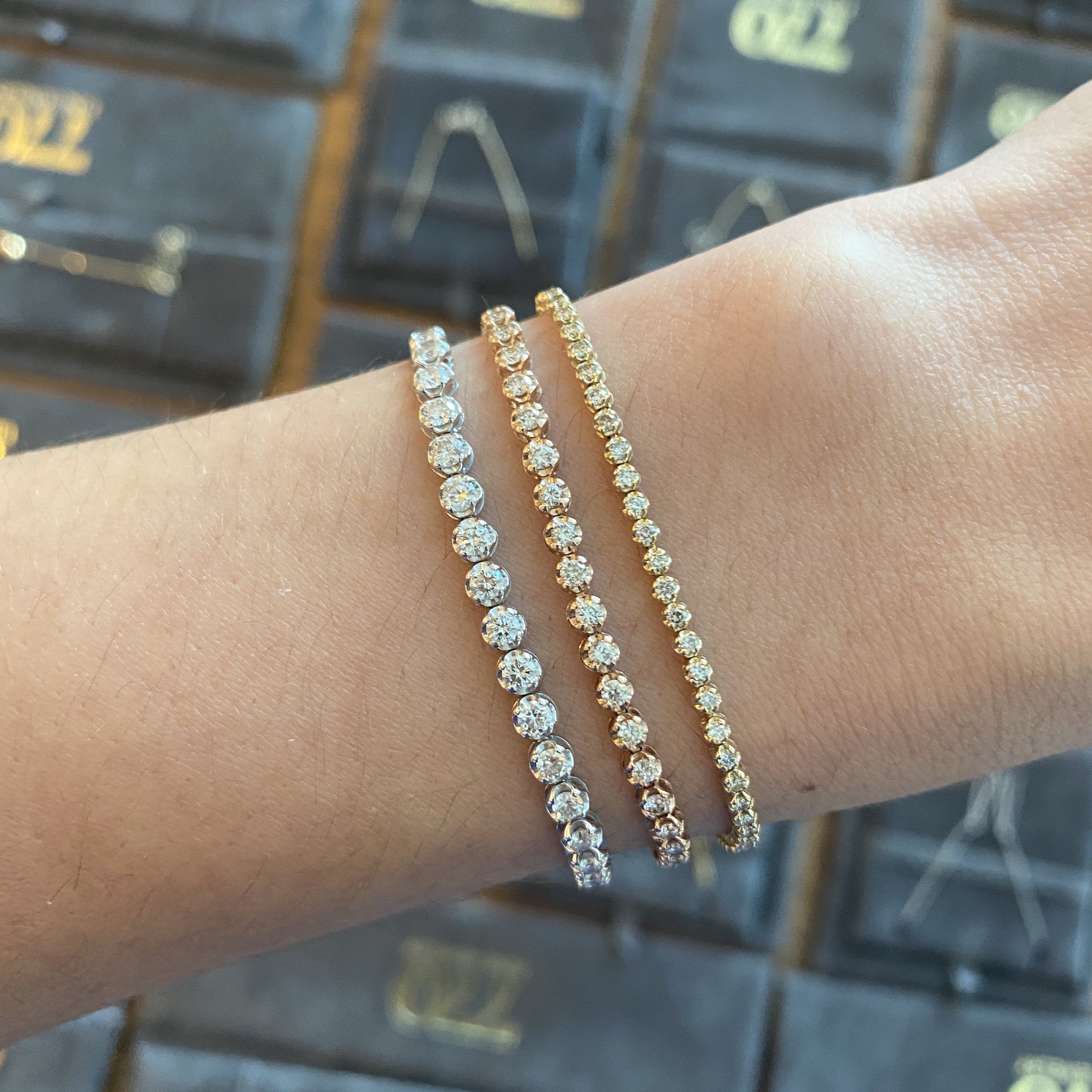 White Gold Tennis Bracelet – Meira T Boutique