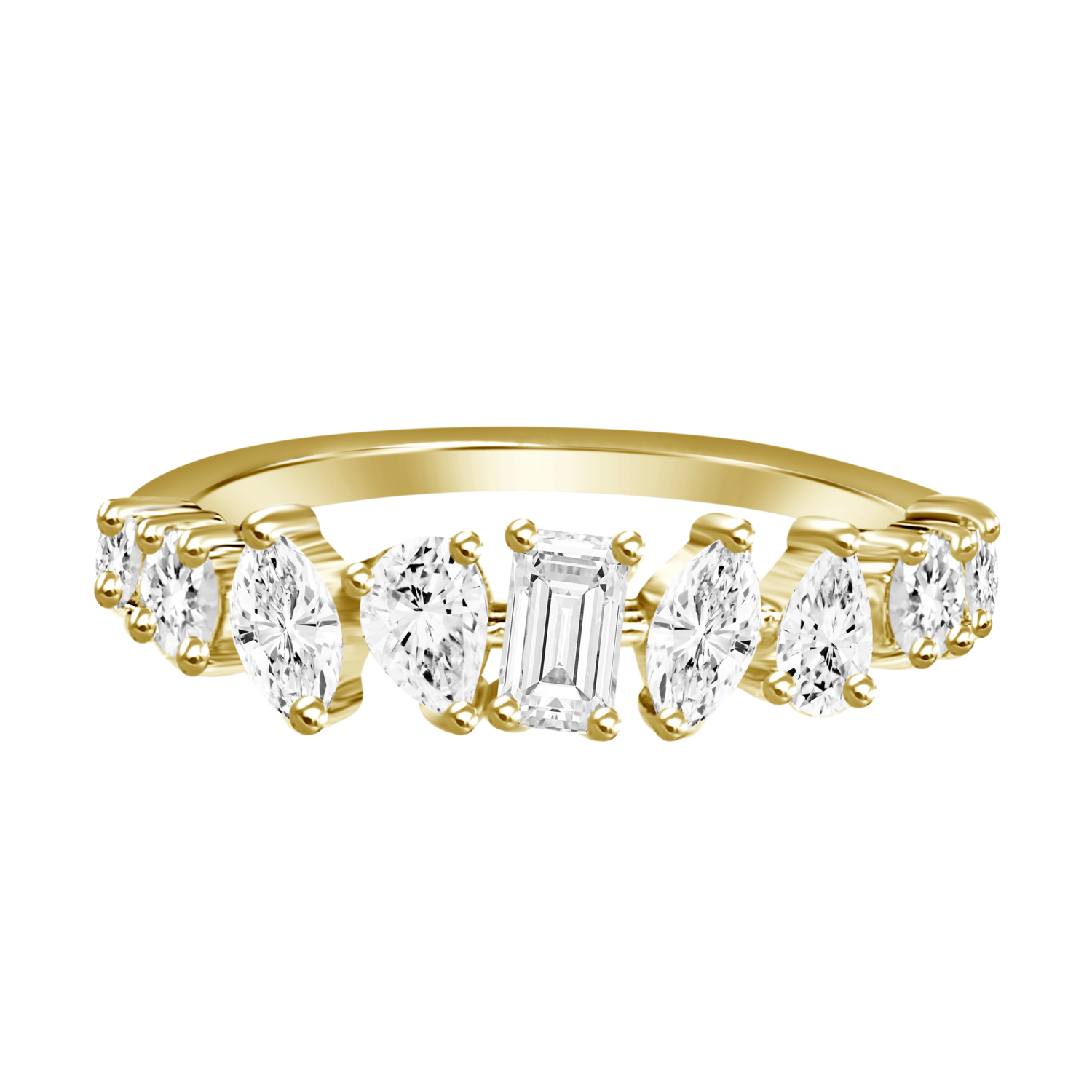 Multishape Diamond Band