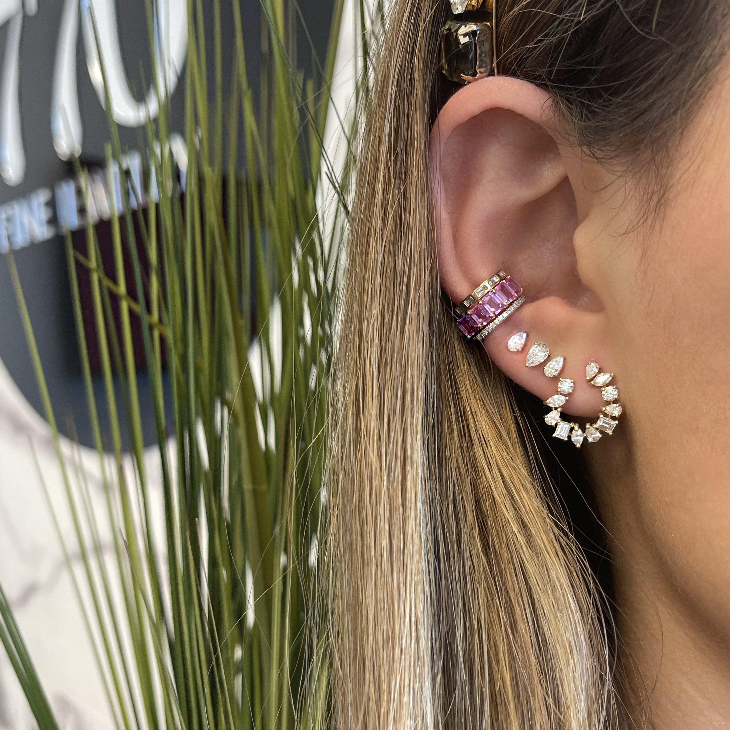 Multishape Coil Statement Earrings