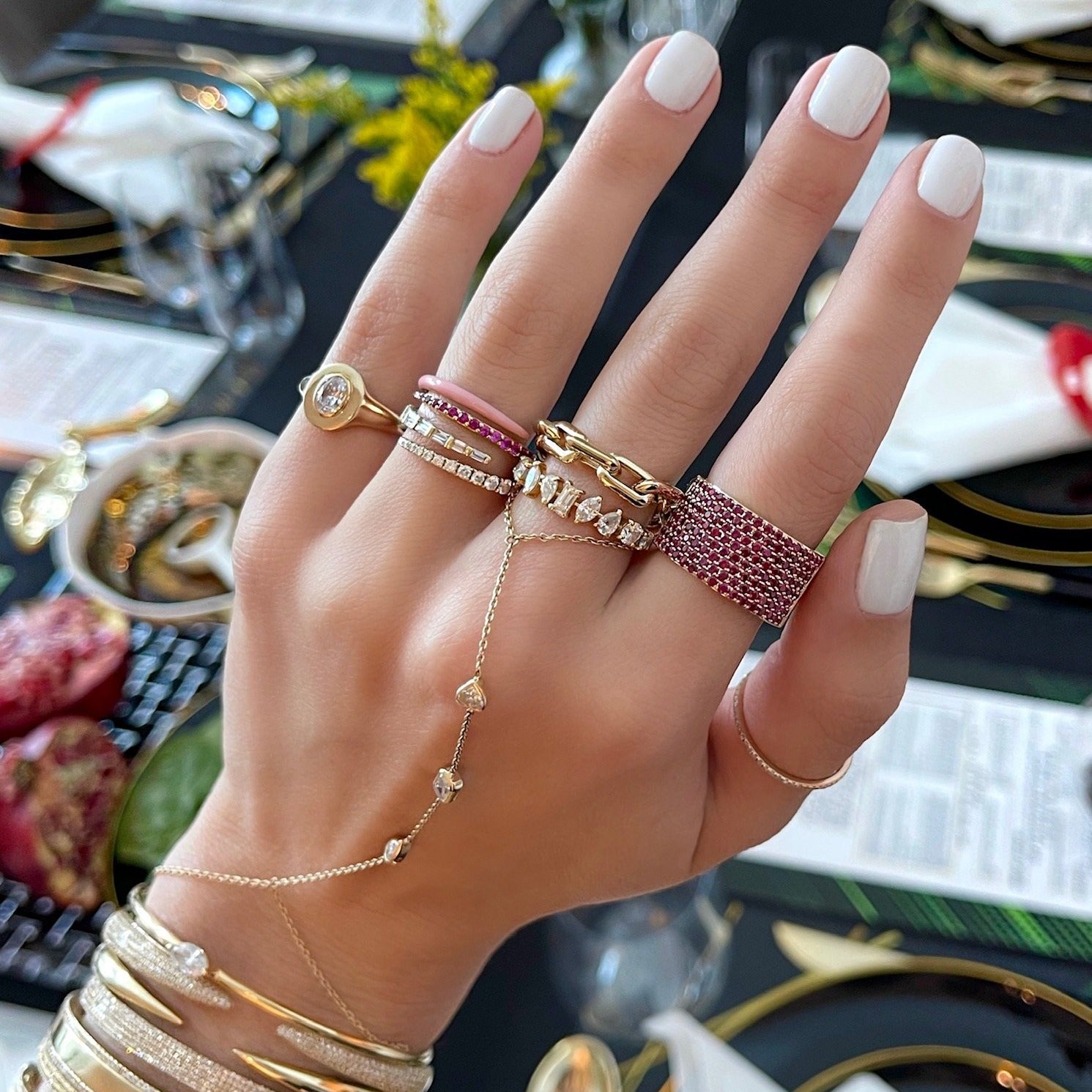 Ruby Gemstone Cigar Ring