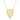 Gold Heart Necklace with Pave Outline