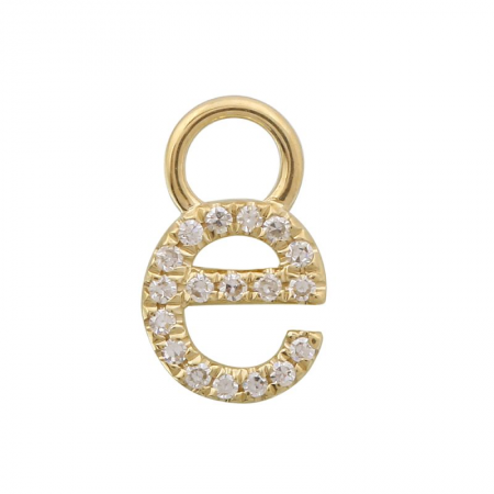 Diamond Initial Earring Charm