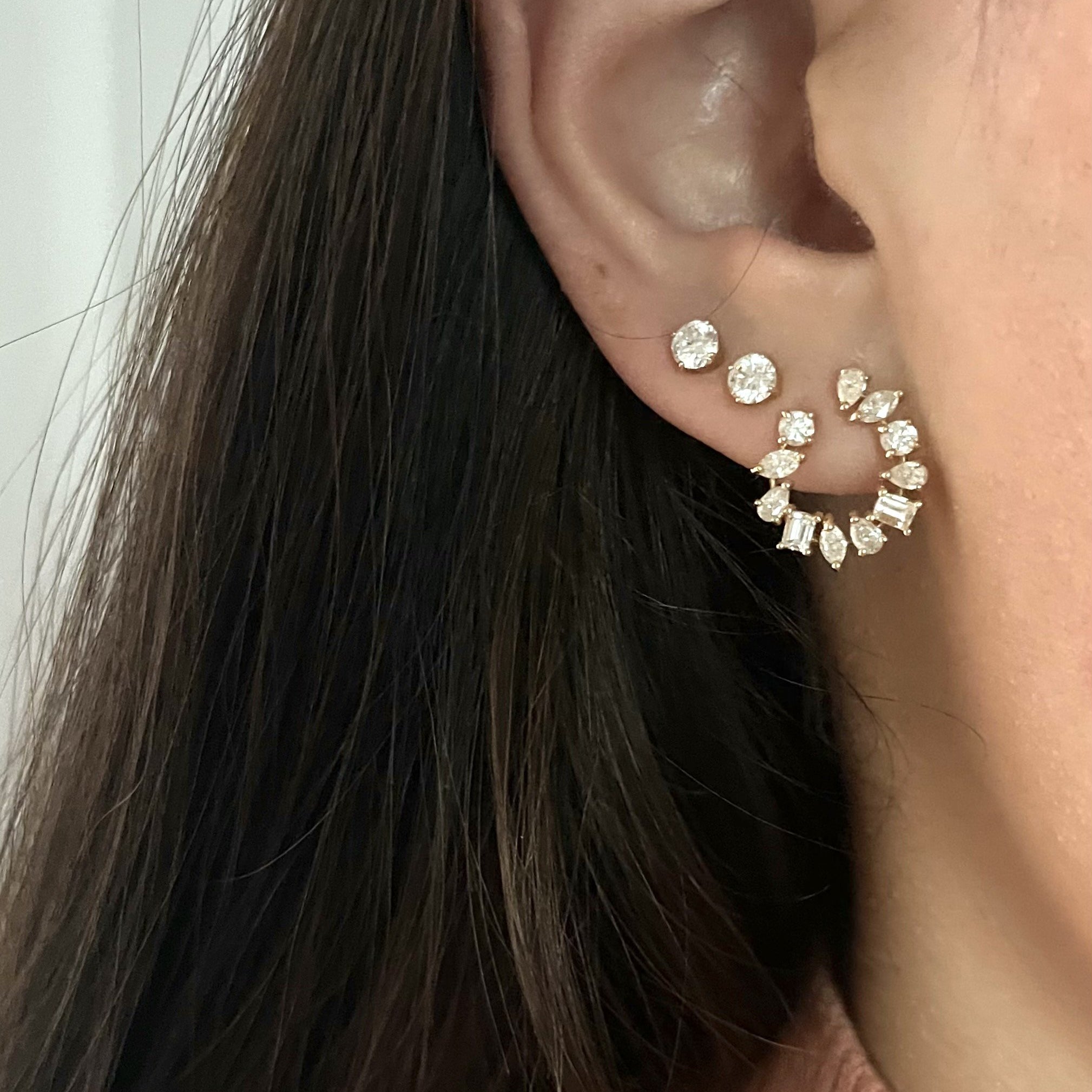 Multishape Coil Statement Earrings