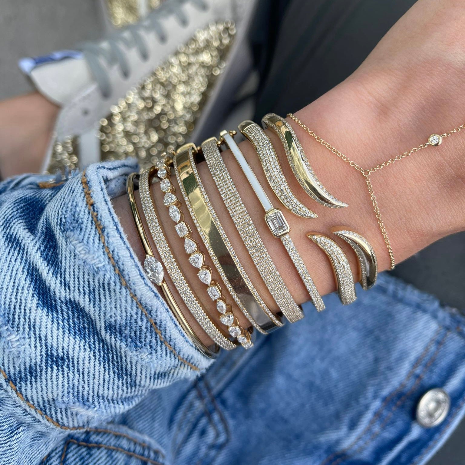 Wave cuff bracelet hotsell