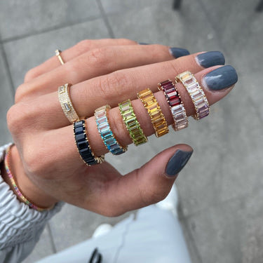 Citrine eternity band hotsell