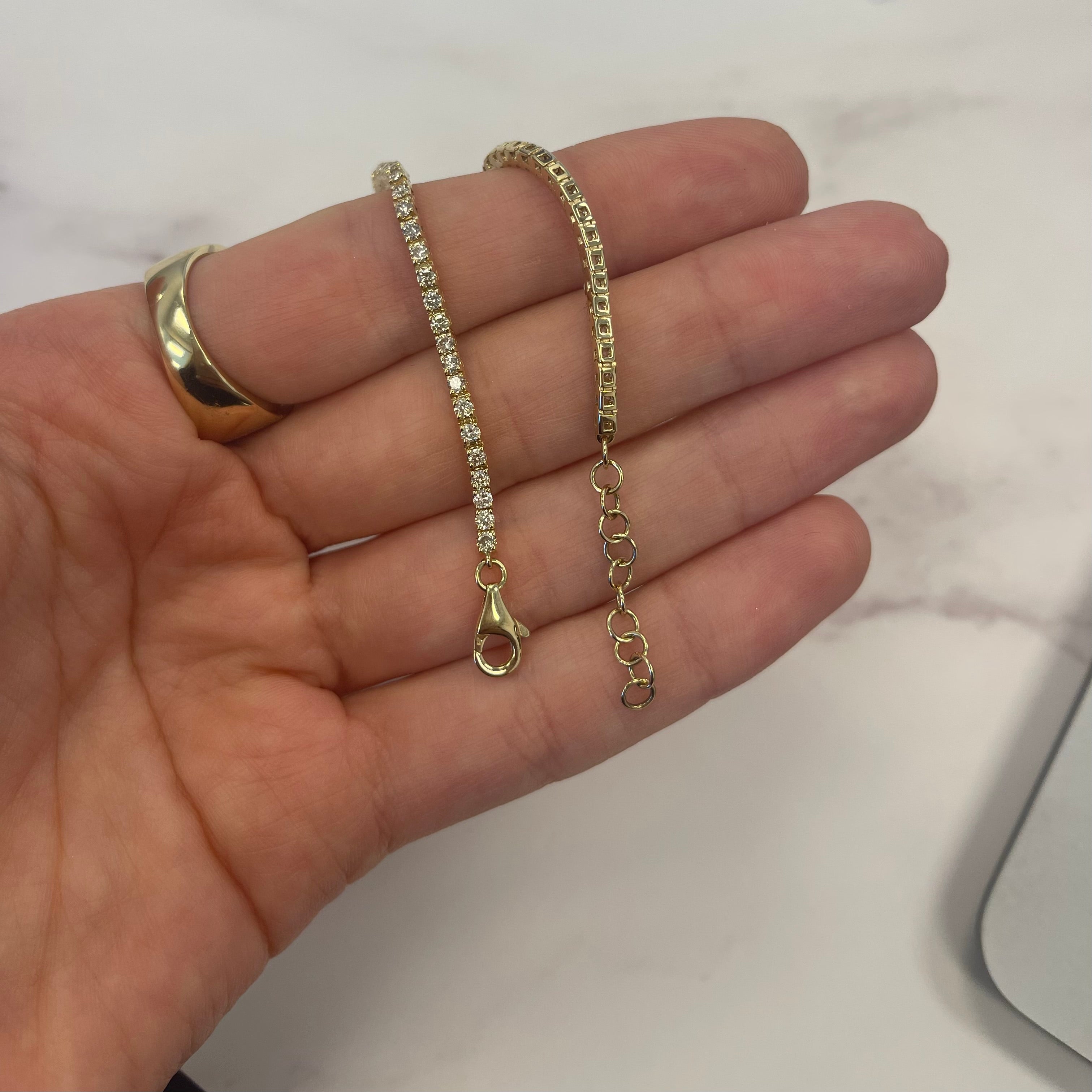 Everyday Diamond Tennis Bracelet with extenders